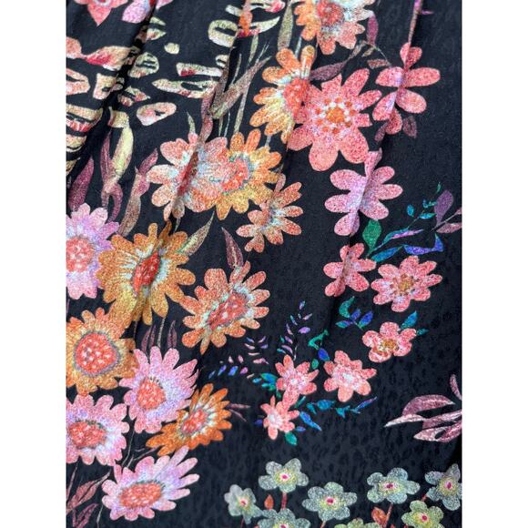 Ted Baker Dress Hendria floral-print ruffled crepe minidress size 2 (US 6) E - Picture 5 of 9